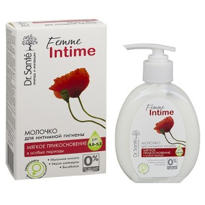 Молочко для интимной гигиены "Мягкое прикосновение" для ежедневного применения, 230 мл, серия "Dr. Sante Femme Intime"