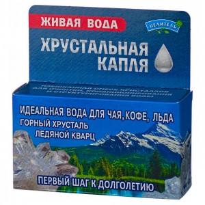 Хрустальная капля Живая вода горный хрусталь + ледяной кварц (40г)